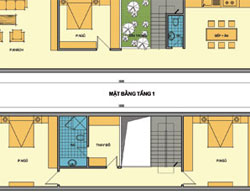 Nhà 2,5 tầng diện tích 5m x 18m