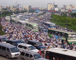 Đề xuất phân làn giao thông quy mô lớn tại Hà Nội