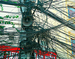 Ngầm hóa dây điện trên 56 tuyến phố vào tháng 8/2010