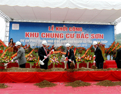 Khởi công xây dựng nhà ở xã hội Bắc Sơn