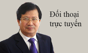 Bộ trưởng Bộ Xây dựng Trịnh Đình Dũng đối thoại trực tuyến