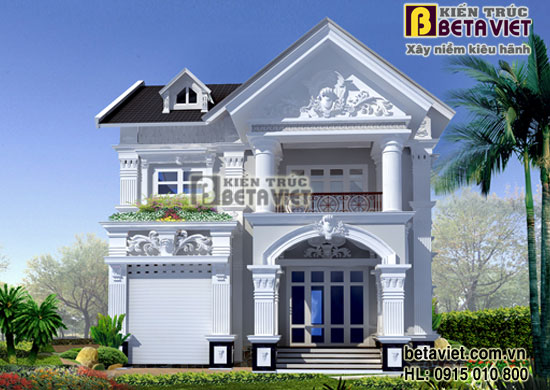 Biệt thự 2 tầng ấn tượng theo phong cách Pháp cổ