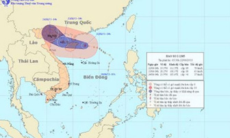 Bão di chuyển 62-68km/h, hướng về Quảng Ninh – Hải Phòng 