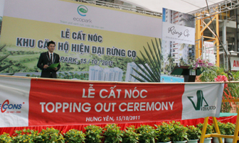 EcoparK: Cất nóc căn hộ Rừng Cọ