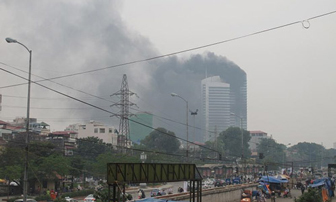 Hà Nội: Hỏa hoạn tại tòa nhà Vinashin