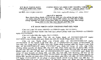 Hà Nội: Quy định về chuyển mục đích sử dụng đất vườn sang đất ở