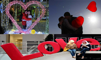 Ngắm đêm Valentine lung linh, lãng mạn trên khắp thế giới