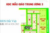 Đất nền dự án Mẫu Giáo Trung Ương 3. Lô A, đối diện công viên, giá 68 tr/m2, sổ đỏ