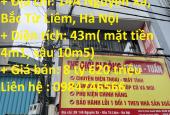 Bán nhà mặt phố tại Phường Minh Khai, Bắc Từ Liêm, Hà Nội diện tích 43m2
