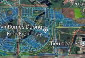 Quỹ đất TĐC đối diện V1N Dương Kinh- Kiến Thuỵ, mặt đường cầu rào 3. Tương lai gần rất đẹp, hiện vị