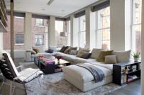 Ghế sofa nhiều khối mang lại vẻ đẹp hiện đại cho phòng khách