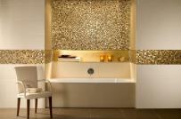 Phòng tắm sang trọng nhờ gạch mosaic thủy tinh