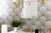 Ứng dụng phong cách Art Deco trong trang trí phòng tắm nhỏ