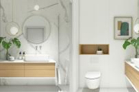 Những mẫu thiết kế phòng tắm tối giản nhưng vô cùng cuốn hút