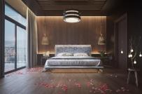 Tường gỗ ấm áp tạo nét phá cách cho nội thất phòng ngủ