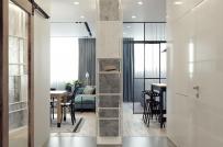 Thiết kế nội thất tinh tế trong căn hộ một phòng ngủ ở Ukraine