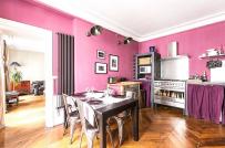 Trang trí phòng bếp với tông màu hồng ngọt ngào