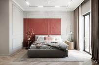 Trang trí phòng ngủ mùa thu đông với sắc đỏ ấm áp