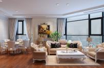 Thiết kế nội thất căn hộ chung cư lô góc theo phong cách tân cổ điển sang trọng