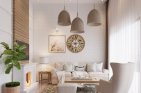 Phong cách nội thất Scandinavian nhẹ nhàng, sâu lắng trong căn penthouse 170m2