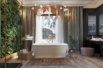 20 mẫu phòng tắm đẹp dành cho chủ nhân yêu thích cây xanh