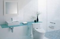 Bàn cầu với nắp rửa điện tử Washlet