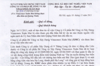 Vinaconex Xuân Mai giải trình vụ không được đấu thầu tại Quảng Ninh