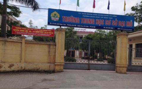 Đại Mỗ - Trường THCS công lập quận Nam Từ Liêm, Hà Nội (Ảnh: Dothi.net)