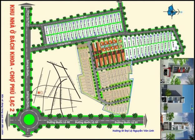 Bán đất QL 50 ngay chợ Phú Lạc, Bình Chánh giá rẻ 410tr/nền XD tự do, sổ hồng riêng 3656649