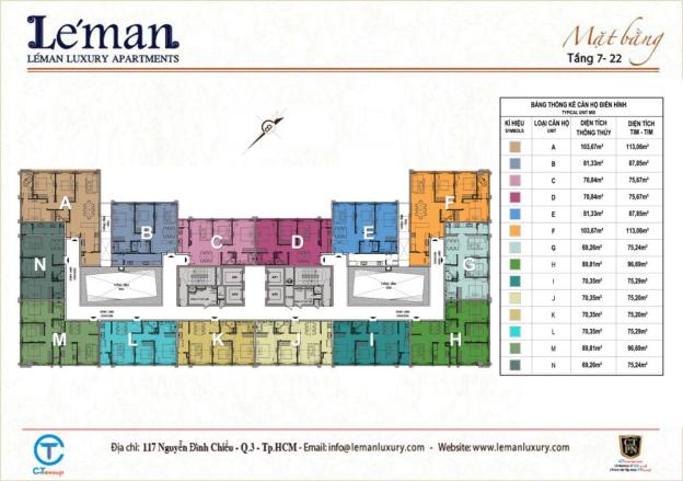 Cần bán lại căn hộ Léman view tầng cao, 2PN giá 7.2 tỷ 3166993