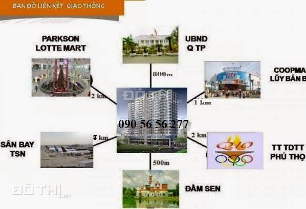 Suất cuối sở hữu căn hộ Carillon 2 Tân Phú, giá tốt với khu vực chỉ 17 tr/m2 (đã VAT), 0% LS 4108467