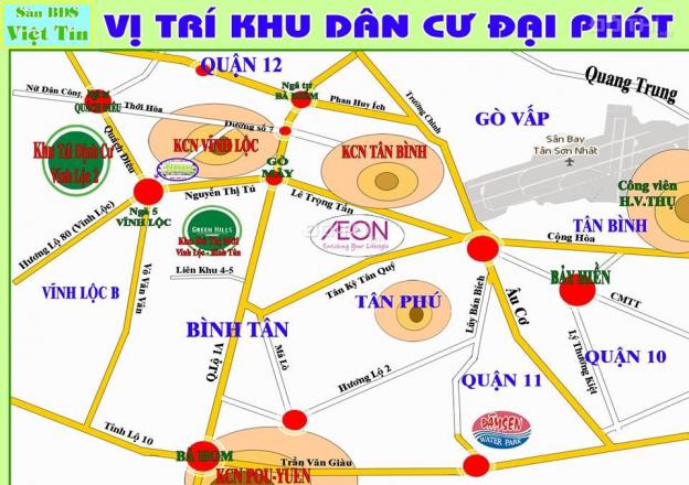 Khu dân cư Đại Phát, Quận Bình Tân, thuộc khu vực đô thị, giá rất tốt, không bị kênh giá 4777578