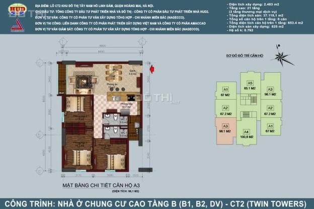 Bán căn 96m2 tầng 15 chung cư B1B2 Tây Nam Linh Đàm giá rẻ nhất 4922252