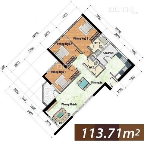 Cho thuê căn hộ Hoàng Anh Thanh Bình 113m2, nhà trống, 12 triệu/tháng. LH 0937027265 5415157