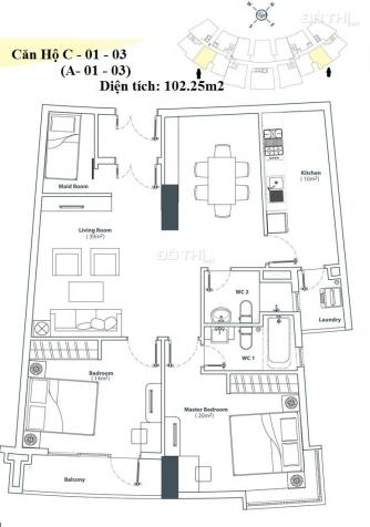 Bán căn hộ Him Lam Riverside, Quận 7, giai đoạn 1, tầng thấp 102m2, 3 phòng ngủ, 3.4 tỷ, có sổ 5762983