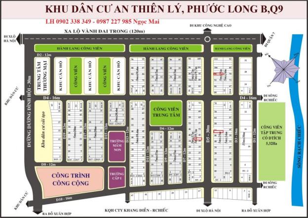 Bán đất nền dự án An Thiên Lý, P. Phước Long B, Quận 9, liên hệ: 0902.338.349 8719782