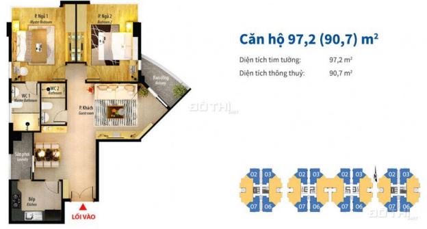 Cho thuê căn hộ Him Lam Chợ Lớn, Quận 6, DT 97m2, nội thất cơ bản, ban công rộng. LH 0937 027 265 6099129