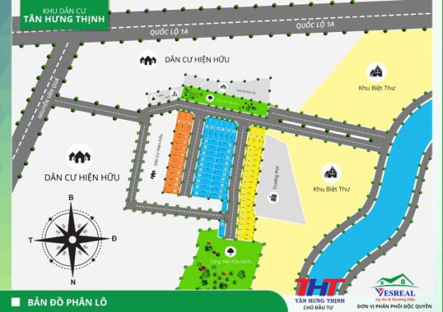 Bánh ngọt đất nền Tân Hưng Thuận, đất đẹp mặt tiền đường 8m, sổ hồng XD tự do 6219638