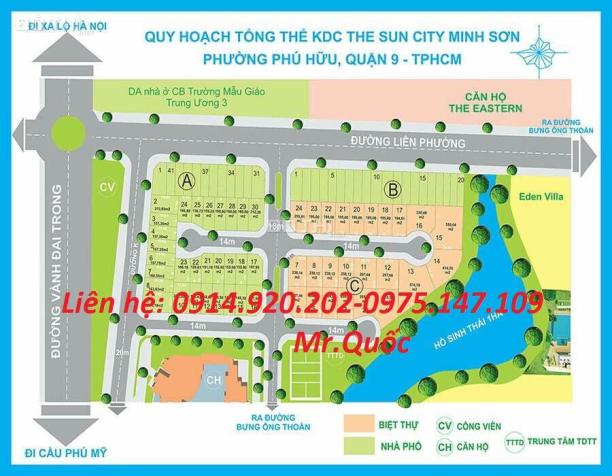 Bán đất nền dự án Minh Sơn - Phú Hữu, lô C9, DT 240m2, giá 15,8tr/m2, hợp đồng, 0914920202 6240461
