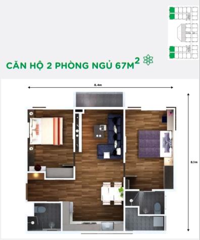 Kẹt tiền nên bán gấp căn hộ Flora Anh Đào, diện tích 67m2, giá 1 tỷ 6295823