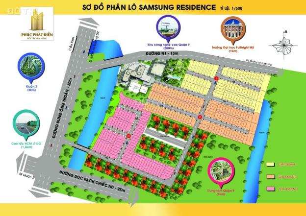 Đất nền Samsung Phú Hữu, mặt tiền Bưng Ông Thoàn, giá chỉ 17tr/m2, cơ hội gia tăng lợi nhuận 150% 6398827