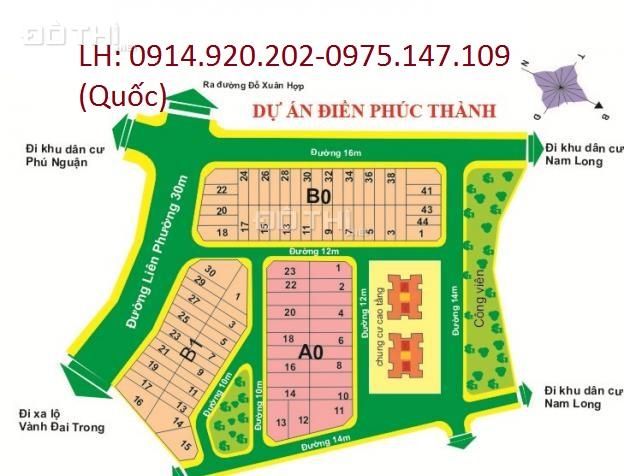 Bán đất dự án Điền Phúc Thành, đối diện công viên, vị trí đẹp, giá 80 tr/m2 6437555