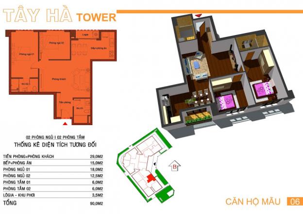 Bán căn hộ CC Tây Hà Tower đường Tố Hữu 24 triệu/m2, nhận nhà ở ngay, gọi 0986344262 6475362