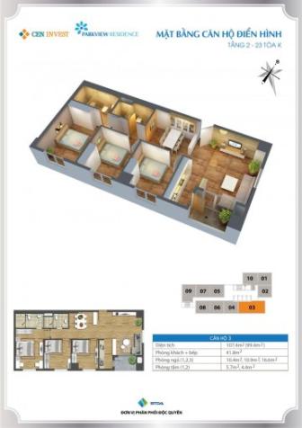 Hot, chỉ 350tr sở hữu ngay CHCC Park View Residence tiện ích đầy đủ, CK 120tr/ 3pn. L/h: 0943306006 6623974