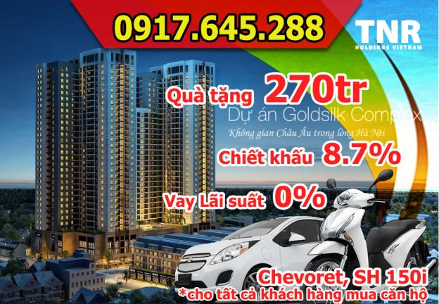 Mua chung cư Goldsilk Complex cơ hội sở hữu 2 xe hơi, tặng 1 cây vàng, CK 8.7%, LH: 0917 645 288 7206764