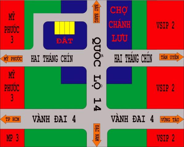 Hot, lô đất p Hòa Lợi ngay chợ Chánh Lưu, đường bê tông 6m, giá chỉ 1,7tr/m2. LH 0908 100 608 7247816