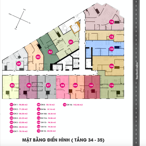 Bán căn hộ chung cư tại đường Thanh Bình, Hà Đông, Hà Nội, diện tích 60.89m2, giá 1,28 tỷ 6844719