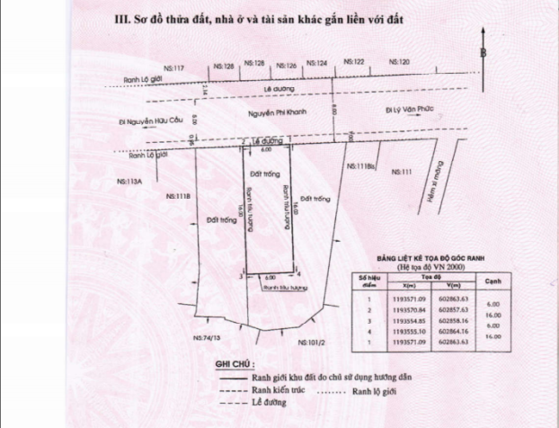 Lô đất mặt tiền đường Nguyễn Phi Khanh cần bán 7326238