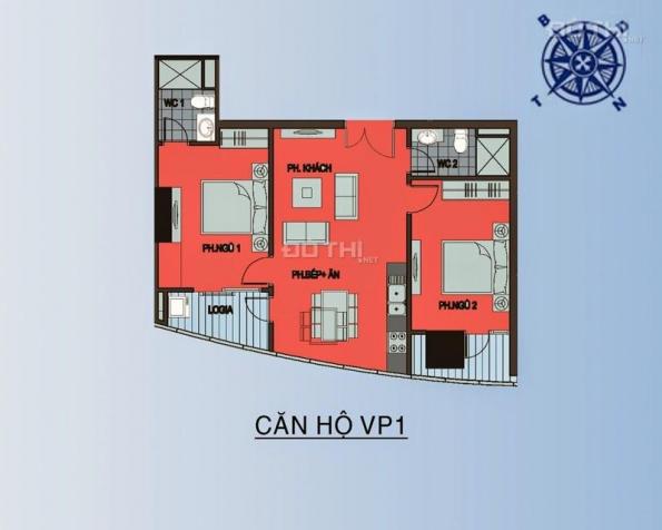 Chính chủ bán căn hộ chung cư Ellipse Tower, DT: 78,3m2 căn VP1 giá rẻ 1,5 tỷ 7040937