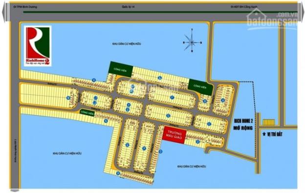 Bán đất nền dự án tại dự án khu đô thị RichHome 2, Bến Cát, Bình Dương, dt 100m2, giá 230 triệu 7178338